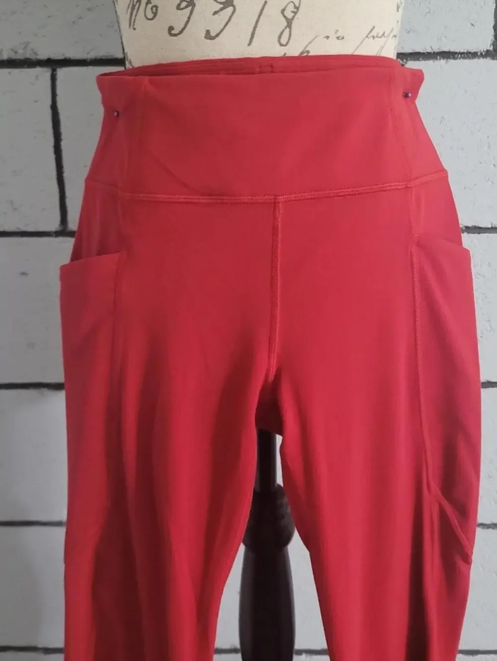 Athleta Girl Red Leggings Sz XL/ 14